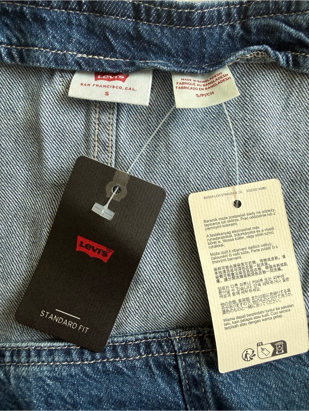 Levi's Women’s Tico Jumper Dres | Denim Blue Size Small - Picture 8 of 11